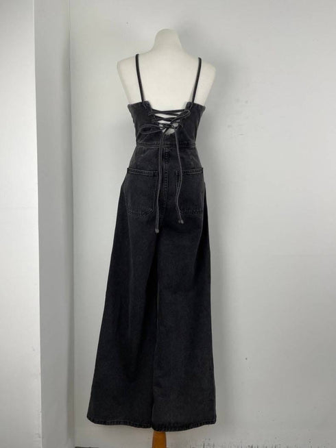 High Street Fashion Denim Jumpsuit